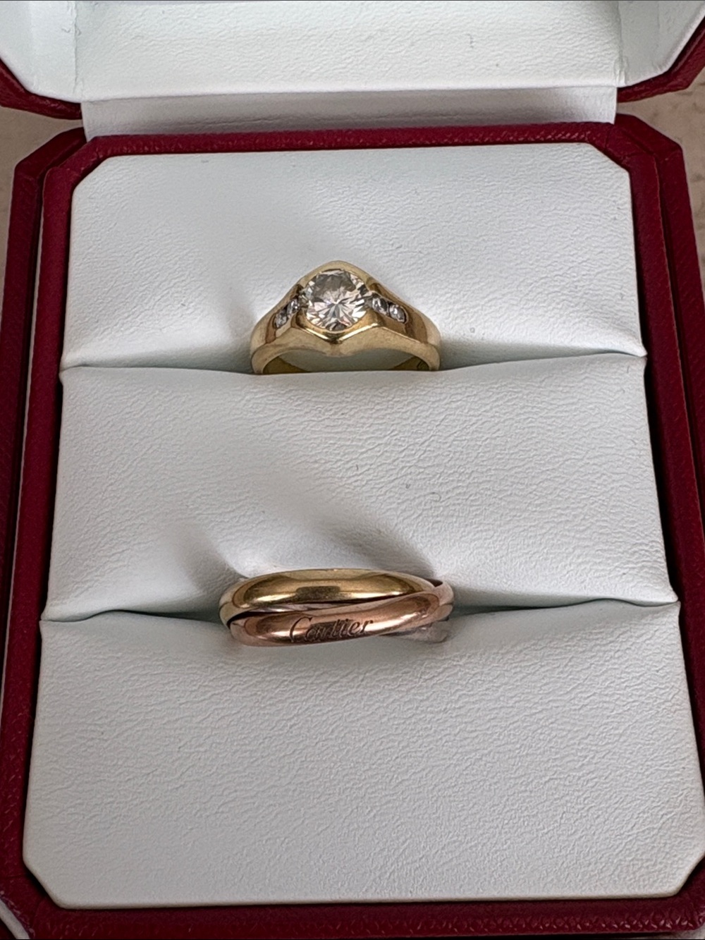 Authentic Cartier Double Wedding Rings Box - Picture 2 of 8